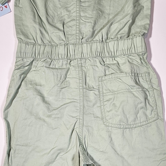 Cat & Jack Girl's Short Sleeve Jumpsuit Utility Boilersuit Sage Size M, L, & XL - Picture 9 of 16